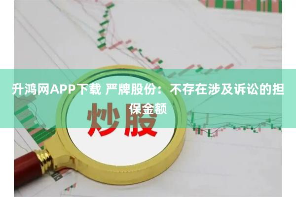 升鸿网APP下载 严牌股份：不存在涉及诉讼的担保金额